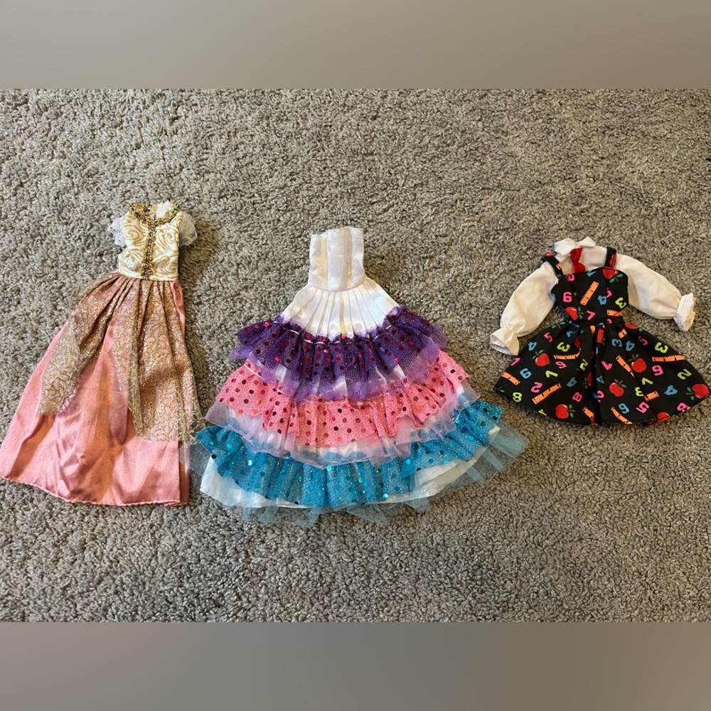 Colorful Barbie outfits